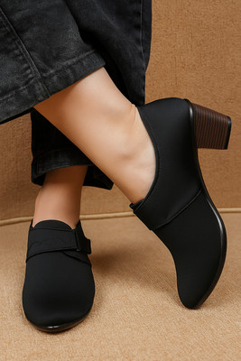 missas group Smart Casual heel Boots Girls Boots For Women Boots For Women(Black , 5)