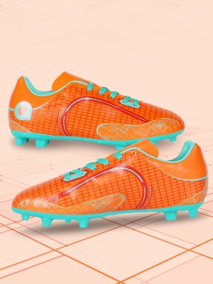 AIVIN Champion Football Shoes for Men, for Soft and Hard ground, with TPU outsole Football Shoes For Men(Orange , 7)