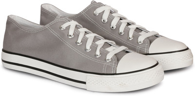Roadster Comfortable Canvas Lace-up Casual Canvas Shoes For Everyware Canvas Shoes For Men(Grey , 9)