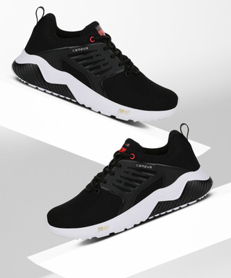 CAMPUS CRYSTA Running Shoes For Men(Black , 8)