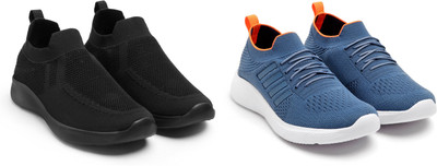 Face Stylish Sports Shoes for Men – Ideal for Running, Gym & Training Sneakers For Men(Black, Blue , 7)