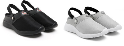 Face Stylish Sports Shoes for Men – Ideal for Running, Gym & Training Sneakers For Men(Grey, Black , 8)