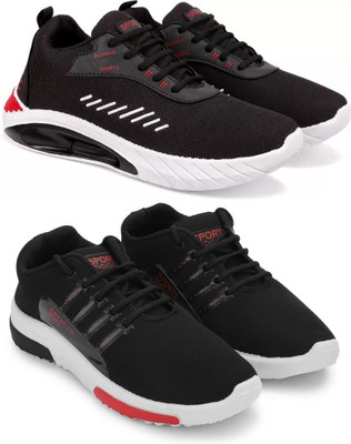 ELASA TY-TOOFAN BLACK_RUNFREE BLACK NN Running Shoes For Men(Black , 10)