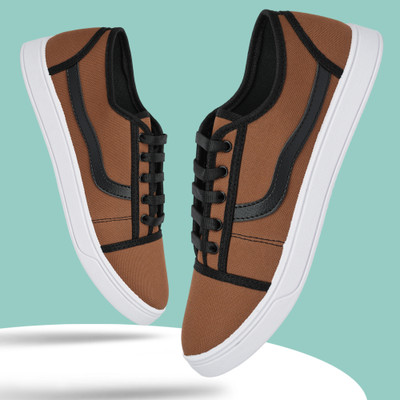 Free Kicks FK- Premium Sneakers For Men(Tan , 10)