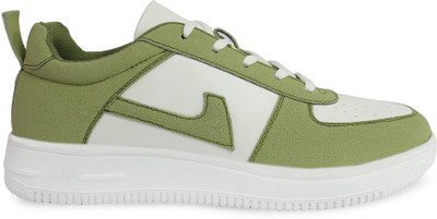 PROVOGUE shoes for mens Sneakers For Men(Olive, White , 9)