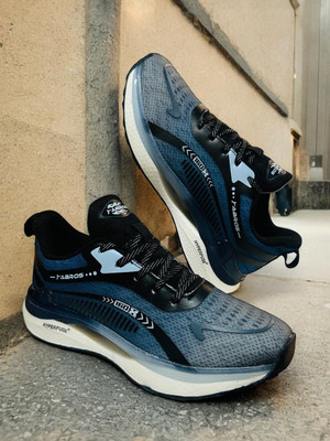 Abros AXIS PRO Athleisure Cultured Round-Toe Shape & Hyperfuse Technology Walking Shoes For Men(Navy , 10)