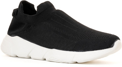 Khadim's Knitting Running Shoes For Men(Black , 9)
