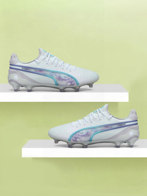 PUMA KING ULTIMATE BL FG/AG Football Shoes For Women(White , 6)