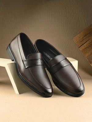 PROVOGUE PR30012 Lightweight Comfort Extra Soft Summer Trendy Premium Stylish Loafers For Men(Brown , 8)