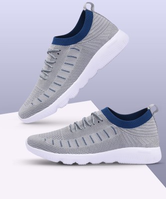 M7 By Metronaut M7-22509-Zebra L.Grey T.Blue Running Shoes For Men(Grey)