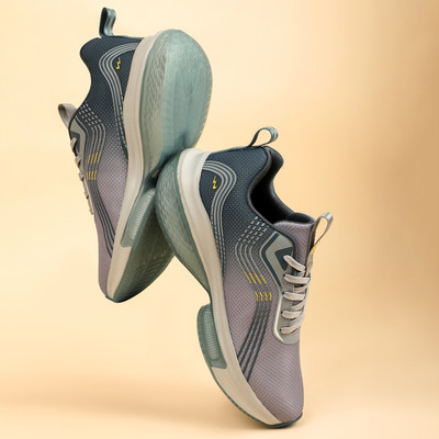 CAMPUS LAM Men's Sports Shoes | Cushioned Insole with Support-Tech | Breathable Lace-Up Running Shoes For Men(Grey , 6)