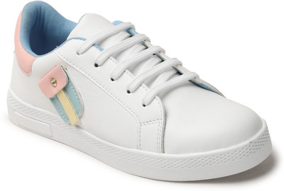 Roadster Trending Stylish Comfortable lightweight Sneakers For Women(White , 6)