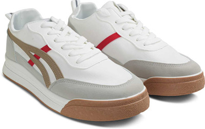 style hub Colourblocked Casual Sneakers for Men | Comfortable & Durable Sneakers For Men(White , 6)