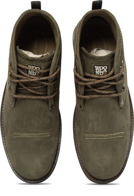 WOODLAND Boots For Men(Green , 9)