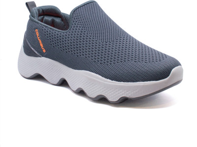 COLUMBUS MASSAGER-01 Mocassin For Men(Grey , 8)