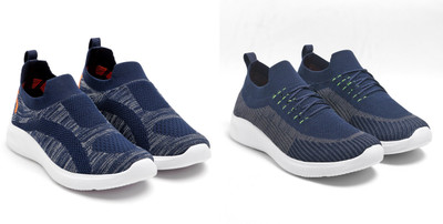 Face Sneakers For Men(Navy, Navy , 9)