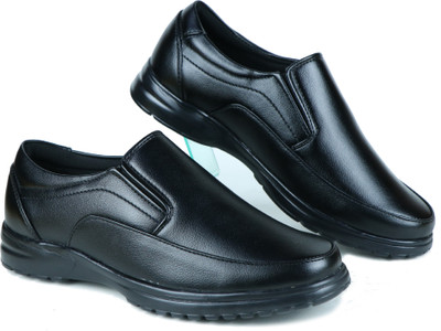 Orthofit ORTHO-1070 Corporate Casuals For Men(Black, Black , 10)