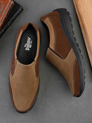 Roadster Roadster Brown Suede casual moccasins Casuals For Men(Brown , 10)