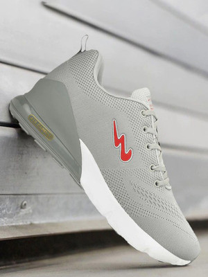 CAMPUS Running Shoes For Men(Grey, Red , 7)