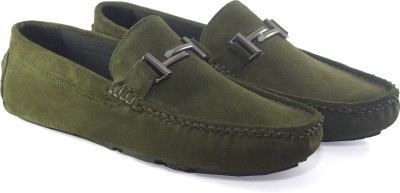 EL ADOR Loafers For Men(Green , 10)