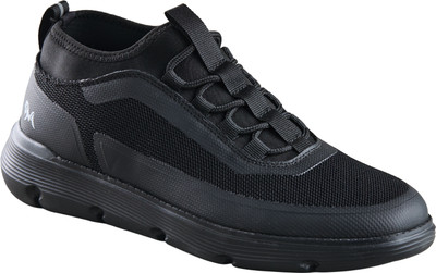 Neemans Mid-Top Sneakers for Men Sneakers For Men(Black , 9)