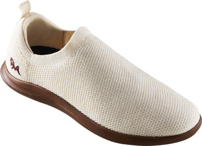 Neemans Relive Knit Slip Ons Casual Shoes For Men | Lightweight, Stylish and Comfortable Slip On Sneakers For Men(Off White , 6)