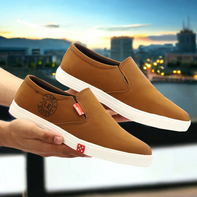 LE GREEM Sneakers For Men(Tan , 8)