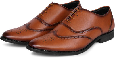 Double five Brogues For Men(Brown , 10)
