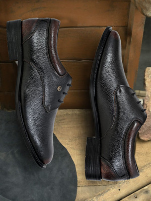 Allen Cooper Genuine Premium Leather Luxury Business Formals Lace Up For Men(Brown , 9)