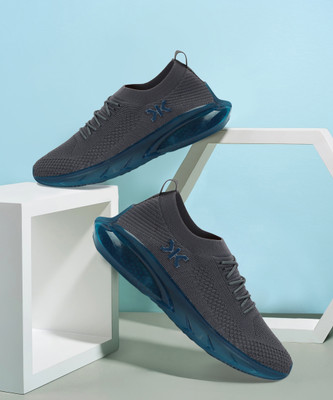 KILLER 22509-Dark Grey T.Blue Phylon Walking Shoes For Men(Grey, Blue , 7)