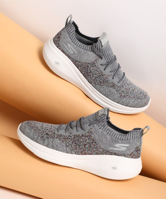 Skechers GO RUN FAST-DAZZLE Running Shoes For Women(Grey , 3)