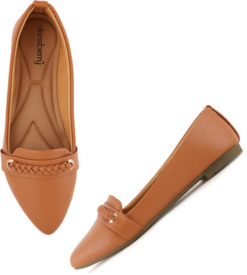 Dressberry Bellies For Women(Tan , 8)