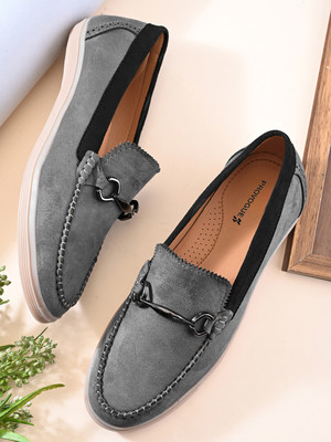 PROVOGUE SS26 Men's Casual Loafers Loafers For Men(Grey , 9)