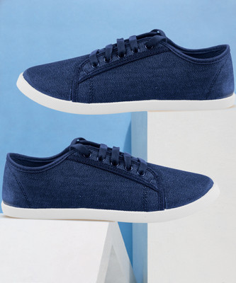 asian LR-13 Navy Blue Casual shoes,Laceup shoes,Canvas Shoes, Sneakers For Women(Navy, Blue , 6)