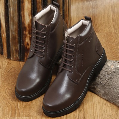 LOUIS STITCH Boots For Men(Brown)