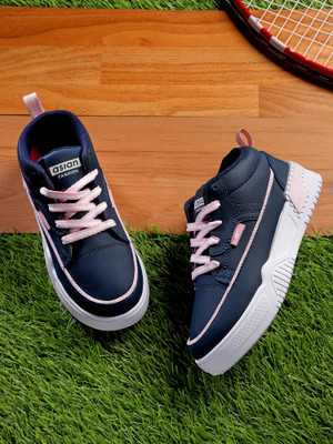 asian Casual Sneaker Shoes for Women | Soft Cushioned Insole || Paradise-02 Sneakers For Women(Navy, Pink , 5)