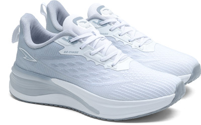 asian Navigator-02 Men's Training Shoes | Airy Mesh, Memory Foam & Traction Sole Running Shoes For Men(Off White, Grey , 7)