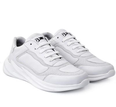 BXXY White Casual Sports, Walking Lace-Up Shoes For Men Sneakers For Men(White)