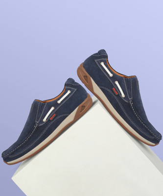 RED CHIEF Stride Max Slip-On Loafers | Stylish and Comfortable Walking Slip On Sneakers For Men(Blue , 10)
