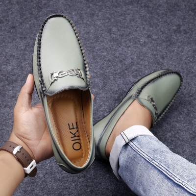 Oike Loafers For Men(Olive , 9)