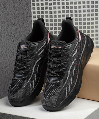asian Superfly-06 Gym,Sports,Training,Stylish With Extra Comfort Running Shoes For Women(Black , 5)