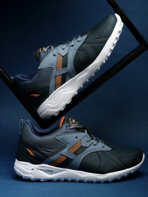 asian Platinum-01 Mid top sneaker for men light weight Walking Shoes For Men(Navy, Blue)