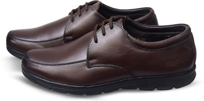 CERFTAN Men's Brown Leather Shoes – Stylish, Durable, and Perfect for Formal Wear Casuals For Men(Brown , 10)