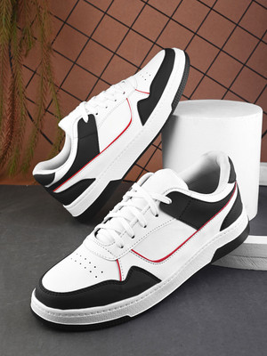 Ligero Premium Trending Comfortable Outdoor Shoes Sneakers For Men(Black, Red, White , 7)