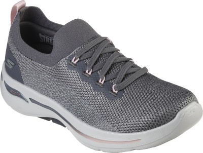 Skechers Go Walk Arch Fit - Clancy Walking Shoes For Women(Grey , 3)