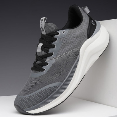 Cult Kairo Running Shoes Enhanced Cushioning Enhanced Grip Lightweight High Traction Running Shoes For Men(Grey , 7)