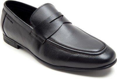 THOMAS CRICK Premium Comfort Slip-Resistant Slip-on Loafers For Men(Black , 8)