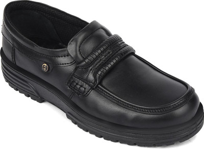 LIBERTY Healers 719054AN Mens Formal Non Lacing Shoes | Synthetic Slip On Office Wear Derby For Men(Black , 12)