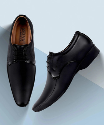 Aaeshu Men & Boys stylish attractive comfortable black formal shoe Derby For Men(Black , 7)
