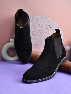 Bruklinn Boots For Mens/
Classic Handmade Leather Shoes Boots For Men(Black , 10)